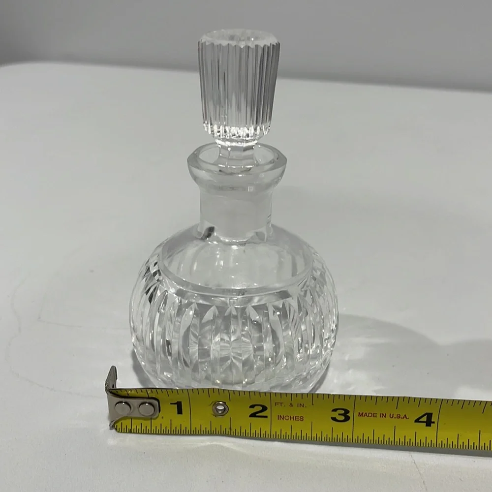 Vintage Waterford Vanity Crystal Perfume Bottle with Beveled Stopper Dauber - Picture 13 of 15